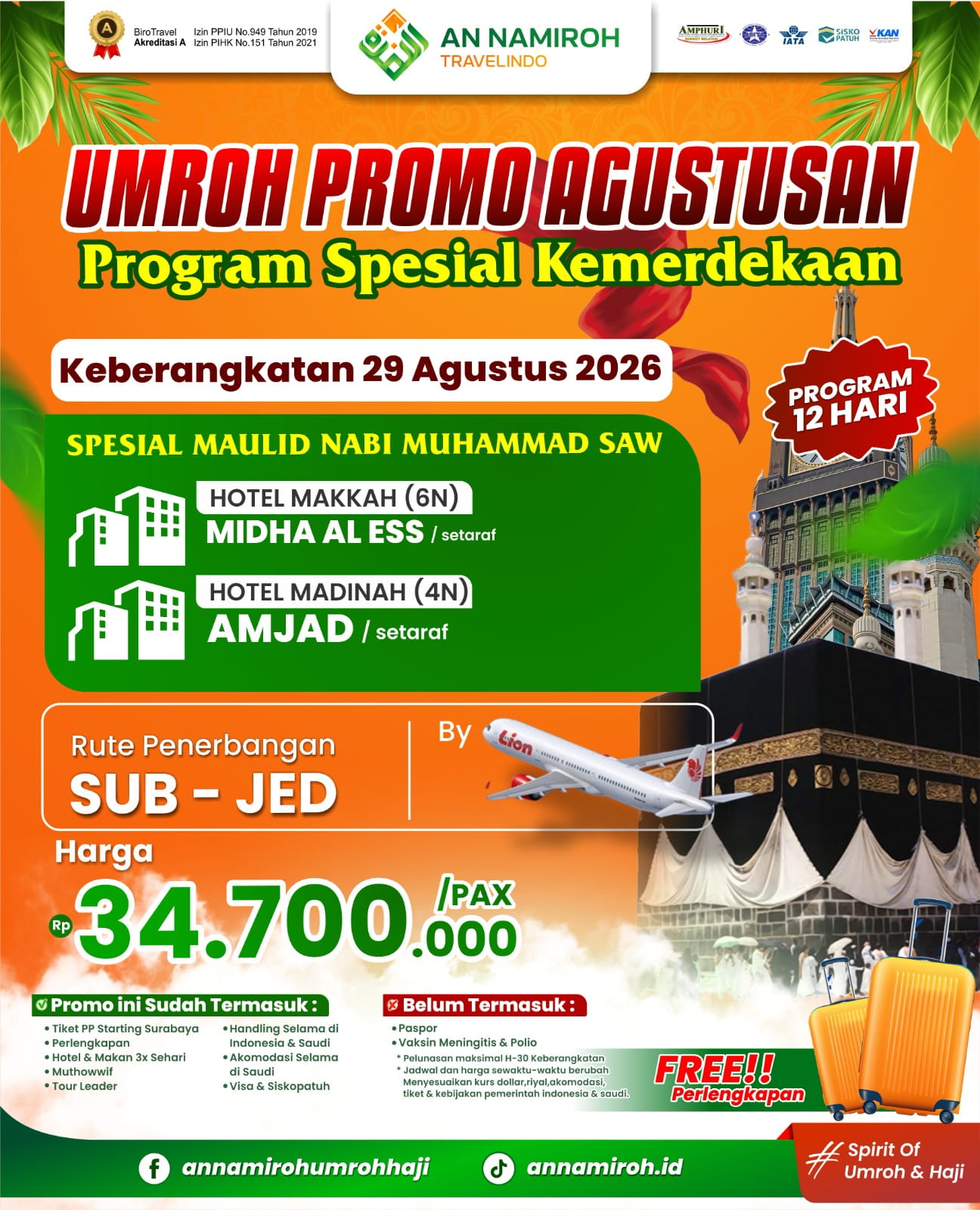 Umroh Promo Agustusan (29 Ags)