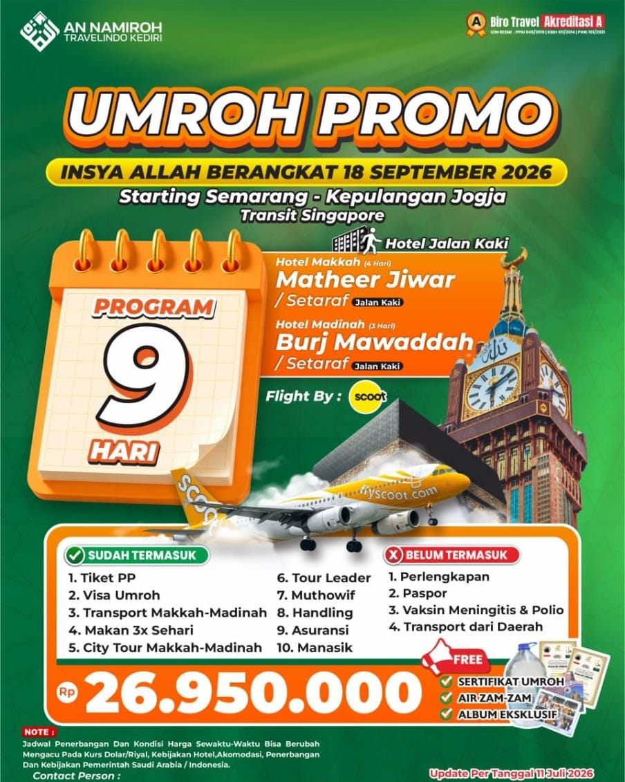 Umroh Promo 9 Hari